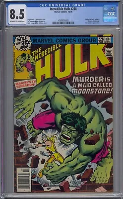 Buy Incredible Hulk #228 Cgc 8.5 1st Doctor Karla Sofen As Moonstone • 65.03£