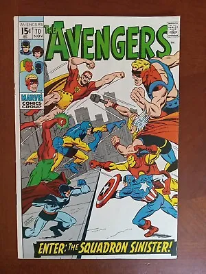 Buy Avengers 70  M/NM 9.4 Origin Of The Squadron Sinister 1969 • 419.58£