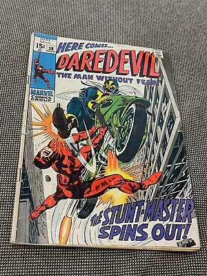 Buy Daredevil # 58 Comic Book 1st Appearance The Stuntmaker Spins Out • 7.90£