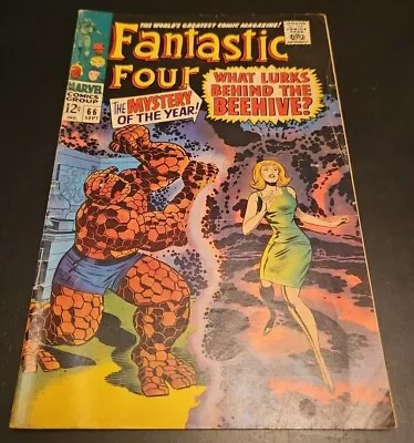 Buy FANTASTIC FOUR #66 Marvel 1967 Origin Of HIM Adam Warlock VG- 3.5 - VG 4.0 • 27.98£