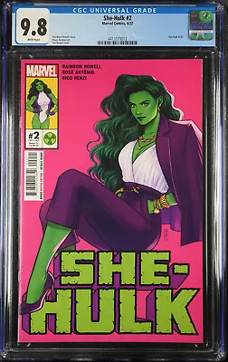 Buy She-Hulk #2 Jen Bartel Cover CGC 9.8 • 39.53£