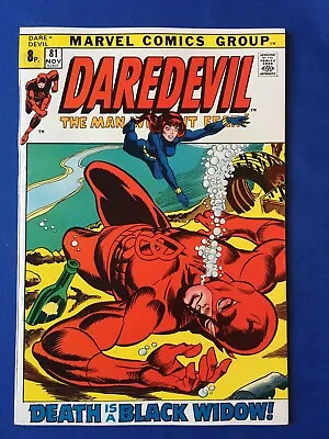 Buy Daredevil #81 VFN+ (8.5) MARVEL ( Vol 1 1971) 1st Black Widow In Title (2) • 52£