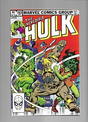 Buy Incredible HULK 282 She-Hulk Team Up Origin Leader Avengers Omnivac Bereet Arsen • 25.74£