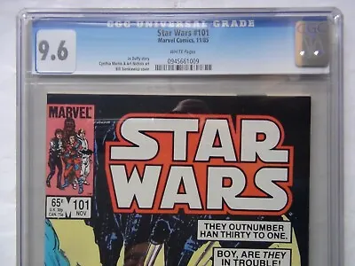 Buy Star Wars 101 (Marvel 11/85) CGC 9.6 WHITE PAGES (Direct) • 102.70£