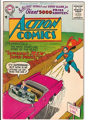 Buy Action Comics #221 1956 DC Comics 5.0 VG/FN KEY 1ST SILVER AGE ACTION COMICS • 86.18£
