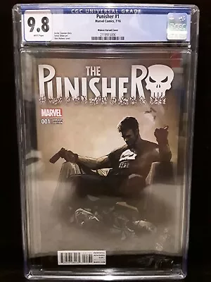 Buy CGC 9.8 Punisher # 1 (2016) 1:25 Alex Maleev Variant NM/MT Daredevil Netflix MCU • 126.61£