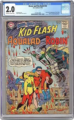 Buy Brave And The Bold #54 CGC 2.0 1964 4118014005 1st App. And Origin Teen Titans • 231.03£