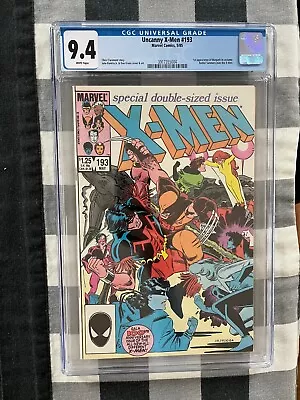 Buy Uncanny X-Men #193 High Grade 1st App. Warpath In Costume Marvel 1985 CGC 9.4 WP • 43.48£