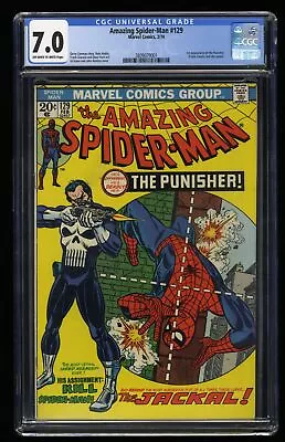 Buy Amazing Spider-Man #129 CGC FN/VF 7.0 1st Appearance Of Punisher! Marvel 1974 • 1,262.60£
