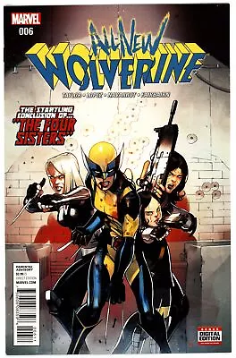 Buy All-New Wolverine (2016) #6 NM 9.4 First Cover Appearance Of Gabby Honey Badger • 4.74£