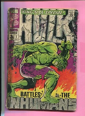 Buy Incredible Hulk Annual # 1 - Hulk Battles Inhumans - Full Length Story- Steranko • 49.99£