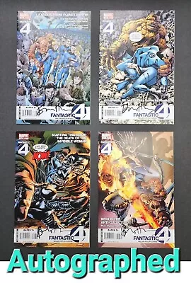 Buy Fantastic Four #555-558 ALL ×4 SIGNED Bryan Hitch Autographed Marvel Comic Book • 28.91£