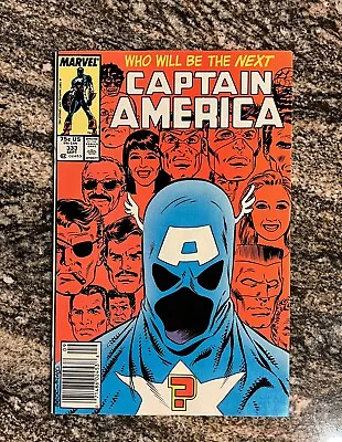 Buy Captain America #333 Newsstand! John Walker As Cap. 1987 Marvel • 7.90£