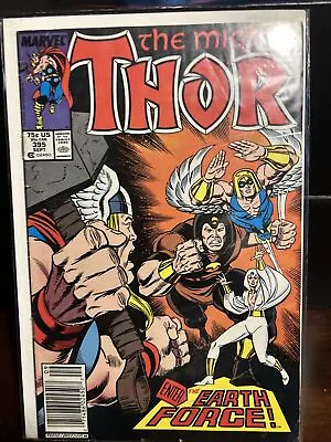 Buy The Mighty Thor #395 • KEY 1st Appearance Of Earth Force! Newsstand Copy 1988 • 3.54£