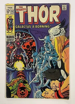 Buy Thor #162. March 1969. Marvel. Vg-. Warriors Three! The Origin Of Galactus! • 50£