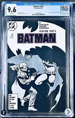 Buy Batman #407 Year One CGC 9.6 Frank Miller Daredevil DC 1987 1st Print • 56.76£
