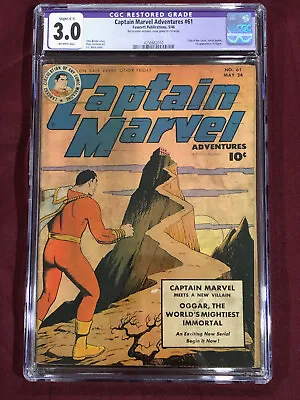 Buy Captain Marvel Adventures 61 Cgc 3.0 R Cc Beck 1946 • 99.27£