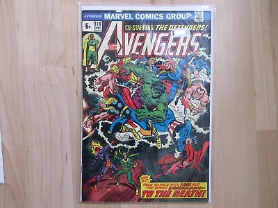 Buy Marvel Comics #118 Avengers Co-starring The Defenders Bronze Age Dec 1973 • 30£