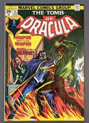 Buy Tomb Of Dracula #21 (1973) Estim Grade: FN. Uncertified.  Solid Book. • 35.58£