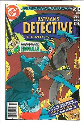 Buy DETECTIVE Comics #479, DC 1978, Hawkman & Clayface, 9.2 NM- • 41.06£
