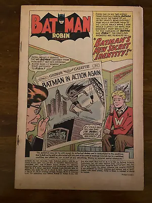 Buy BATMAN #151 (DC, 12/1962) PR NO COVER Finger/Kane/Moldoff • 20.11£