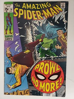 Buy Amazing Spider-Man #79 - 1969 - 2nd Appearance Of The Prowler Hobie Brown KEY! • 39.98£