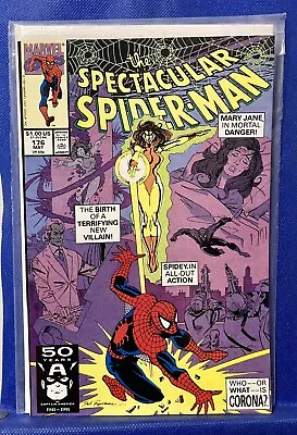 Buy The Spectacular Spider-Man #176 Origin 1st Appearance Corona Marvel Comics 1991 • 3.95£