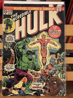 Buy The Incredible Hulk #178 Marvel Comics 1974 Death & Rebirth Of Adam Warlock • 4.74£