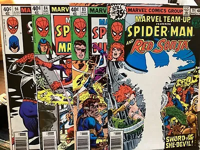 Buy 4 Comic Lot 1979 Marvel Team Up #79,83,84 (mark Jewelers),94 Newsstand Variant • 16.08£