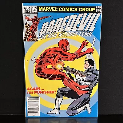 Buy Daredevil #183 Very Good Condition Newsstand 1st DD Punisher • 40.18£