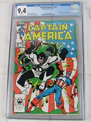 Buy Captain America #312 CGC 9.4 WP Dec. 1985 Marvel Comics 3920053003 • 56.96£