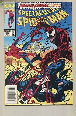 Buy Spectacular Spider-Man:#202 VF Maximum Carnage Part 9 Of 14 Newsstand Marvel D3 • 7.90£