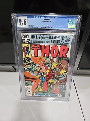 Buy The Mighty Thor #316 CGC 9.6 Marvel Comics, 2/82  • 63.94£