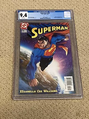 Buy Superman 205 CGC 9.4 White Pages (Classic Jim Lee Cover!)- Not 204 • 47.44£