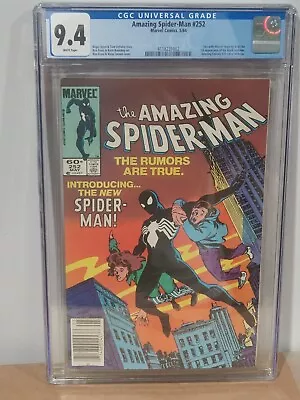 Buy Amazing Spider-Man #252 High Grade 1st App. Black Costume Marvel 1984 CGC 9.4 • 379.77£