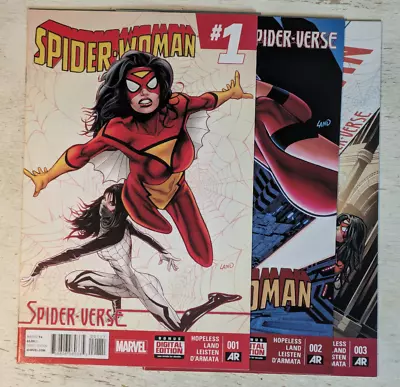 Buy SPIDER-WOMAN #1-3 * Marvel Comics Lot *  2015 MCU SHIPS FREE • 11.19£