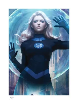 Buy Sideshow - The Fantastic Four - Sue Storm Invisible Woman Art Print By Artgerm • 141.41£