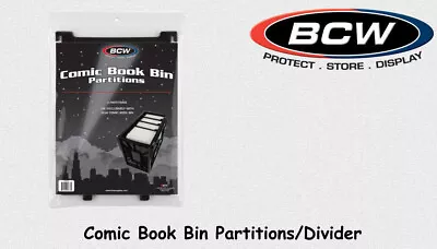 Buy BCW - Comic Short Box Divider Plastic Black (3pcs) NEW! Original Packaging! • 5.71£