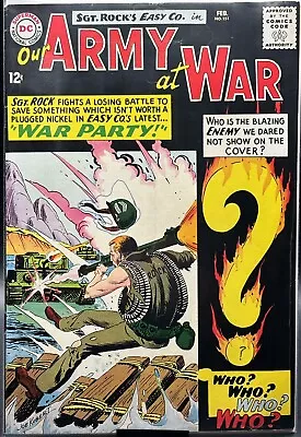 Buy  Our Army At War #151 Joe Kubert 1st Appearance Enemy Ace 1965 DC War Comics 🔑 • 87.91£