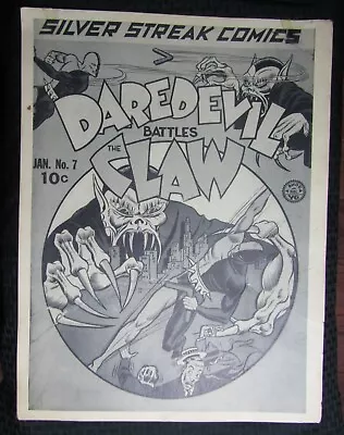 Buy 1970's DAREDEVIL #7 16x21.5  Poster GD+ 2.5 Silver Streak Comics Vs The Claw • 38.57£