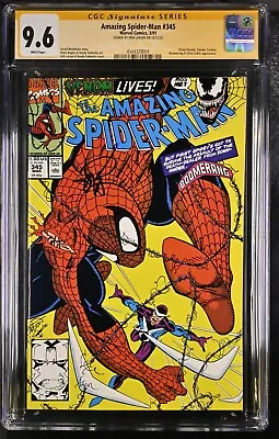 Buy Amazing Spider-Man #345 - Marvel - CGC SS 9.6 NM+ - Signed By Erik Larsen • 155.61£