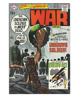 Buy Star Spangles War Stories #151 1970 VF 1st Unknown Soldier! Joe Kubert Combine • 143.91£