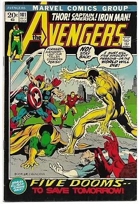 Buy Avengers #101 Fn/vf 7.0 Harlan Ellison! Thor! Cap! Iron Man! Bronze Marvel! • 39.71£