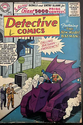 Buy Detective Comics 236 (Bat Tank + Martian Manhunter 1st Appearances) • 166.22£