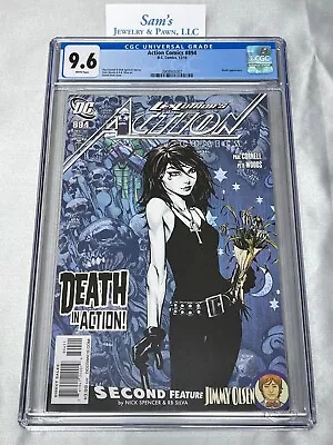 Buy Action Comics #894 CGC 9.6 ❄️Snow WHITE Pages❄️ {{2010}} Sandman ==Death Cover== • 90.67£