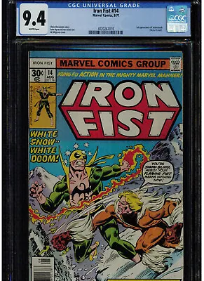 Buy Iron Fist #14 Cgc 9.4 Near Mint 1977 1st Appearance Of Sabrethooth Victor Creed • 1,055.61£