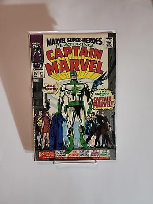 Buy Marvel Super Heroes: Featuring Captain Marvel #12 (Marvel 1967) 1st App/Origin • 95.29£