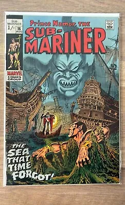 Buy Sub-mariner #16 - Aug 1969 - Tiger Shark Appearance • 15.50£
