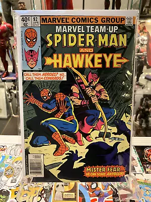 Buy Marvel Comics Marvel Team-Up #92 Spider-Man And Hawkeye - 1st App Of Mister Fear • 4.01£