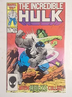 Buy INCREDIBLE HULK #326 -1986 Marvel- NM Condition-Hi-Res Images • 10.37£